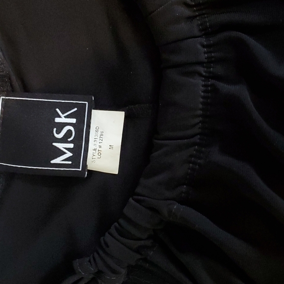 MSK - NWOT Women's Little black halter dress lightweight flowy Sz. Medium - Picture 4 of 4